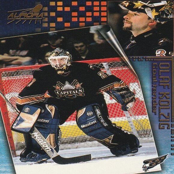 Olaf Kolzig Washington Capitals NHL Hockey Card Collection - 5 Card Set - Picture 4 of 6